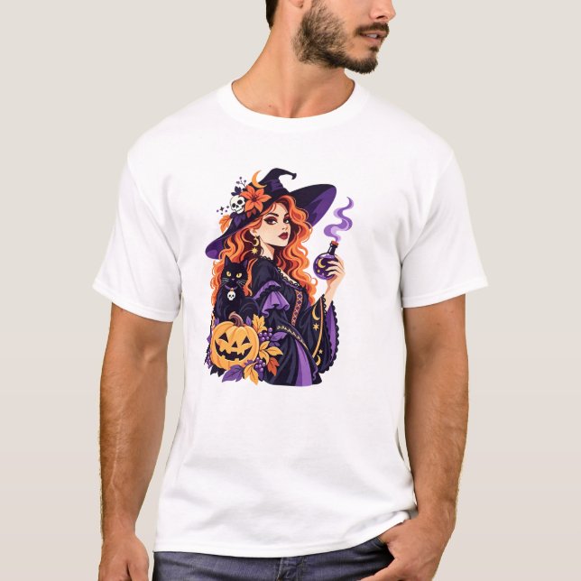 Halloween witch t shirt (Framsida)