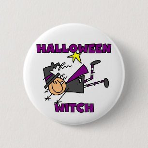 Halloween Witch T-shirts och presenter Knapp