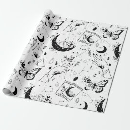 Halloween Witch Tarot Card Crystal Moon Presentpapper