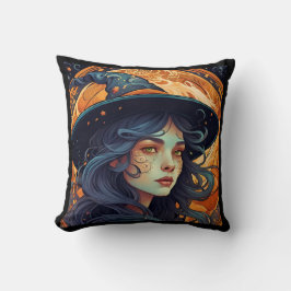 Halloween Witch Theme Pillow Kudde