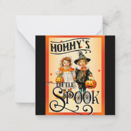 Halloween Witch Thned Tote Bag Anteckningskort