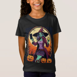 Halloween Witch tryckt trendig t shirt
