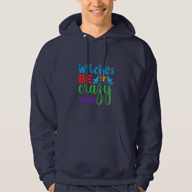 Halloween Witch, var galen Hoodie (Framsida)