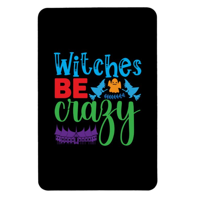 Halloween Witch, var galen Magnet (Vertikal)