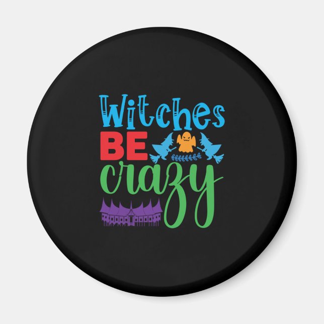 Halloween Witch, var galen Magnet (Framsidan)