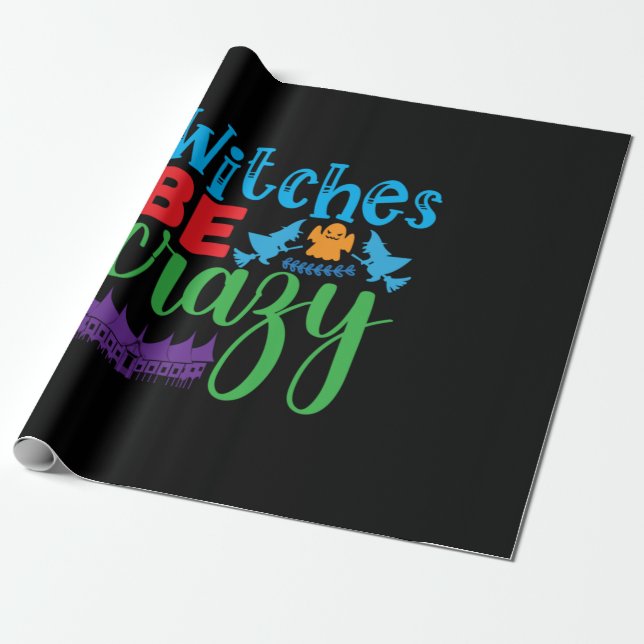 Halloween Witch, var galen Presentpapper (Utrullad)