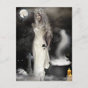 Halloween Witch Vykort