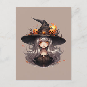Halloween Witch Vykort
