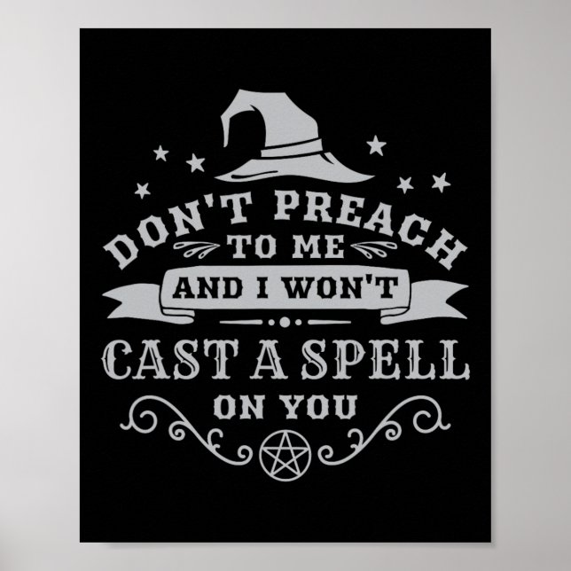 Halloween Witch Wicca Witchcraft Pagan Wiccan Wome Poster (Framsidan)