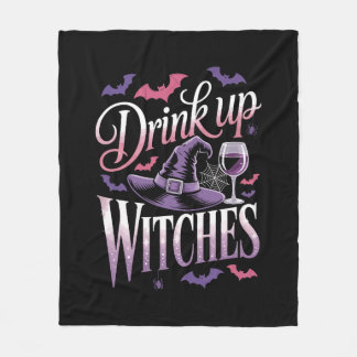 Halloween Witch Wine – Drink Up Fleecefilt