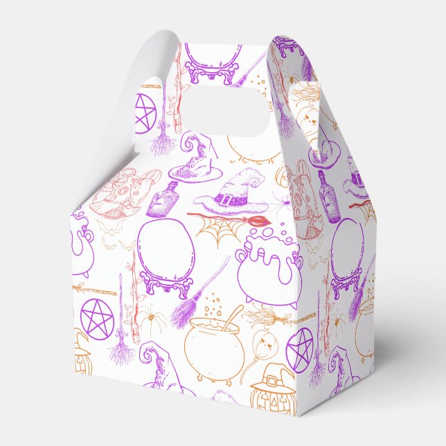 Halloween Witchcraft Mönster Neon 01 Presentaskar (Framsidan Sidan)