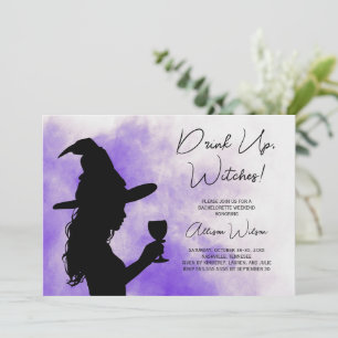 Halloween Witches Bachelorette Party Helg Inbjudningar