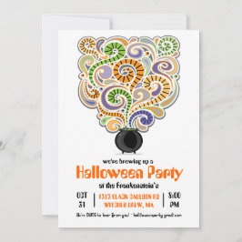 Halloween Witches Brew Party-inbjudan I Inbjudningar