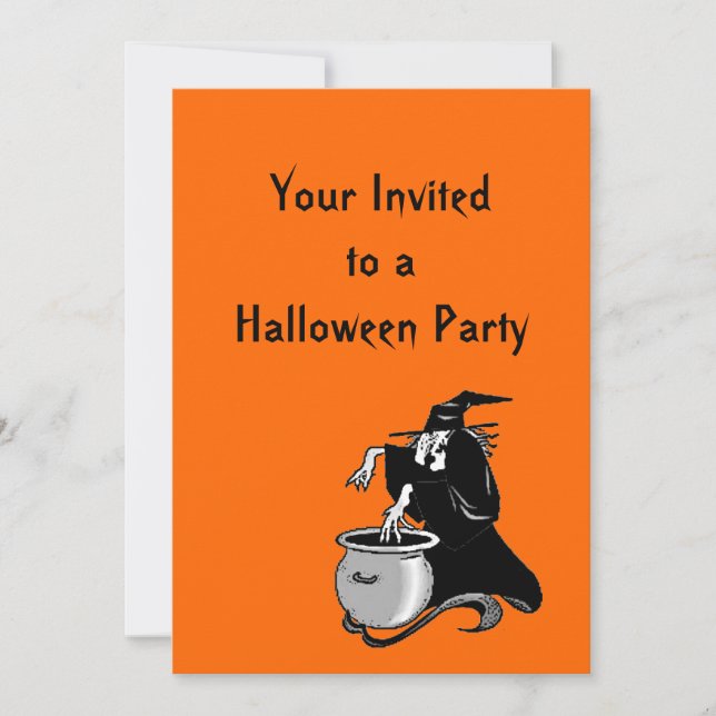 Halloween Witches Brew Party-inbjudan Inbjudningar (Framsida)