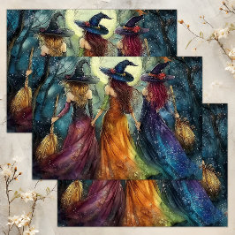 HALLOWEEN WITCHES DECOUPAGE