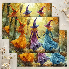 HALLOWEEN WITCHES DECOUPAGE