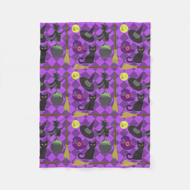 Halloween Witches Fleecefilt (Framsidan)