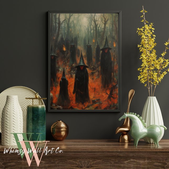 Halloween Witches i Forest Gothic Poster (Skapare uppladdad)