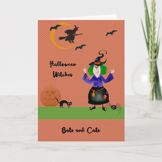 Halloween Witches Kort (Framsida)