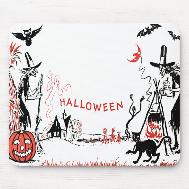 Halloween Witches Mousepad Musmatta (Framsidan)