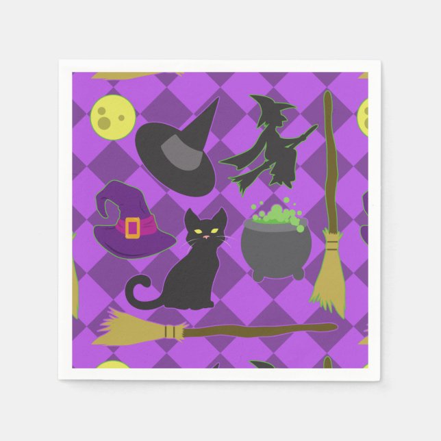 Halloween Witches Pappersservett (Framsidan)