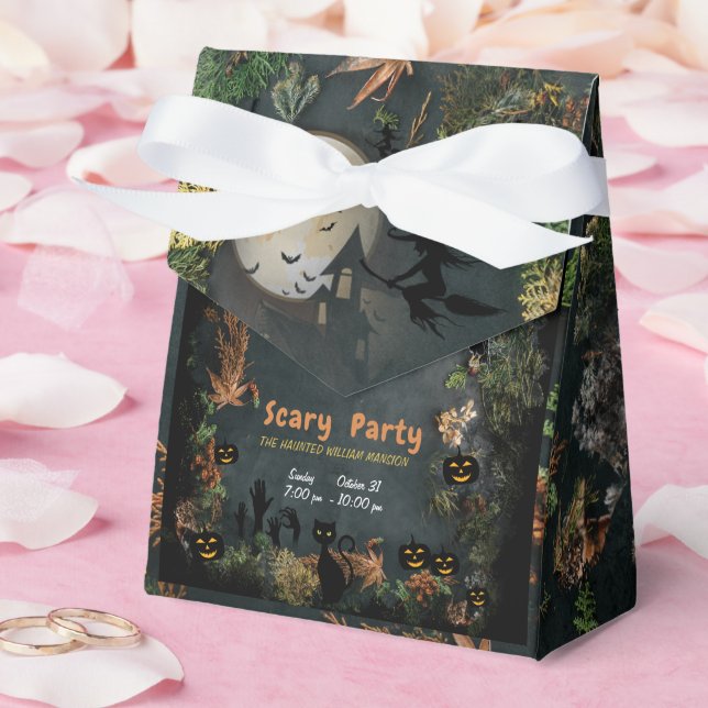 Halloween Witches Party Nattplaneringsinbjudan til Presentaskar (Bröllop)