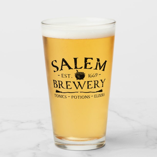 Halloween Witches Salem Brewery Beer Glaskopp (Framsida fylld)