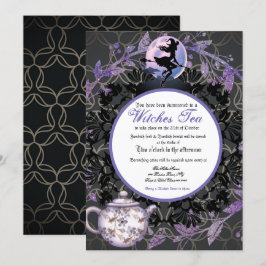 Halloween Witches Tea Party-inbjudan Inbjudningar