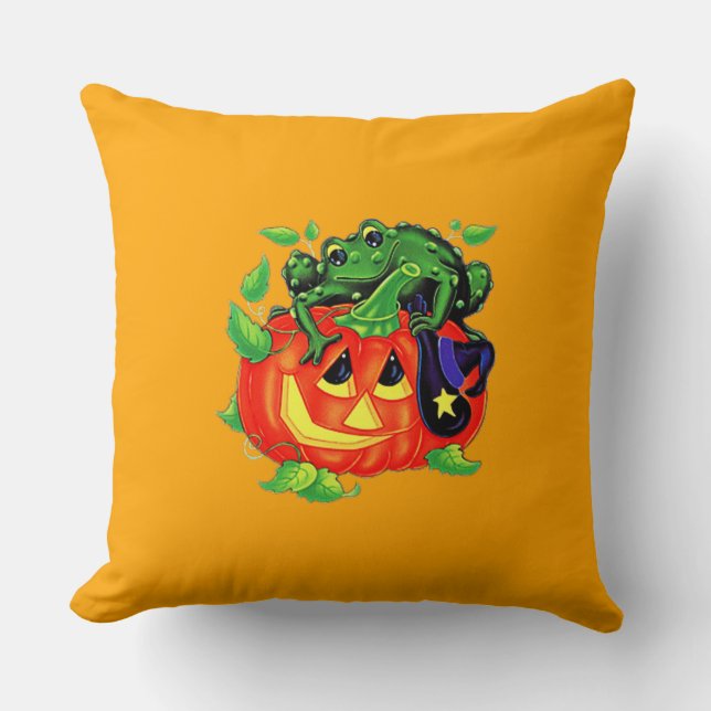 Halloween Witches Toad Kudde (Framsida)