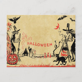 Halloween Witches vykort