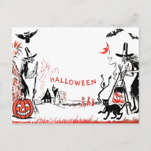Halloween Witches vykort