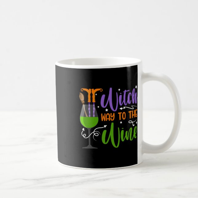 Halloween Witches Witch Way till Vin Costume Kaffemugg (Höger)