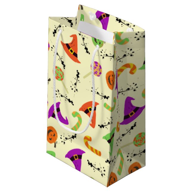 Halloween Witch's Hat Candy & Pumpkins (Framsidan Vinklad)