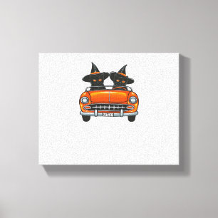 Halloween Witchy Cats Classic T-Shirt Canvastryck