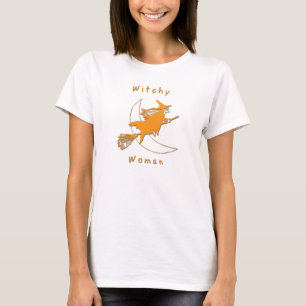 Halloween Witchy kvinnababy - docka T Shirt