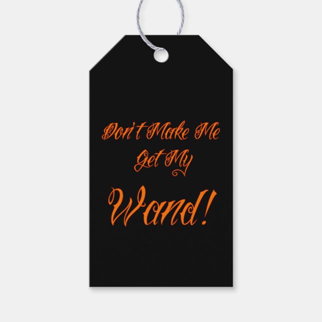 Halloween Witchy Quote Presentetikett (Framsidan)