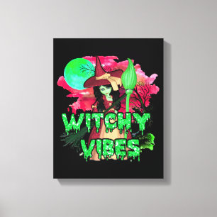 Halloween Witchy Vibes Canvastryck