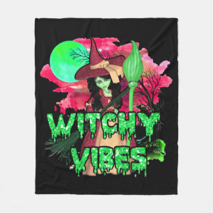 Halloween Witchy Vibes Fleecefilt