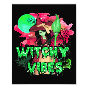 Halloween Witchy Vibes Fototryck