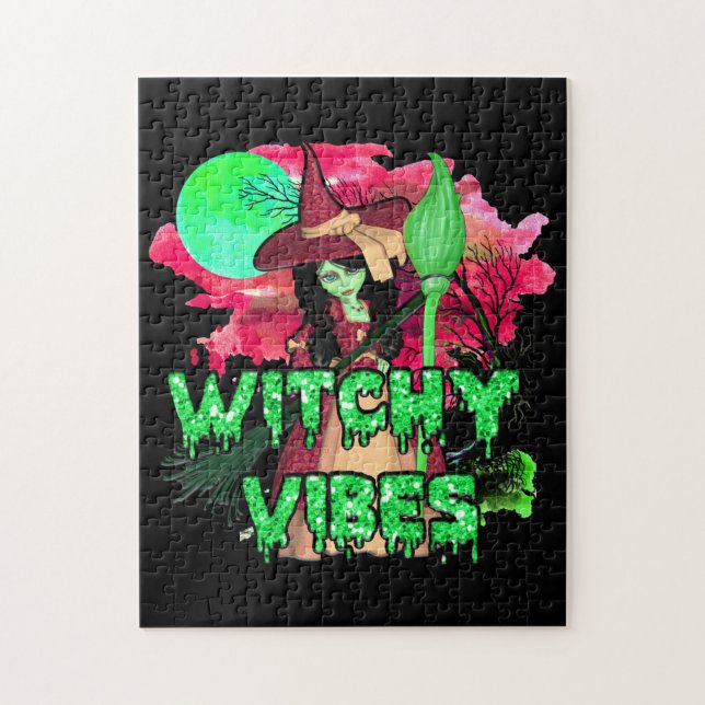 Halloween Witchy Vibes Pussel (Vertikal)