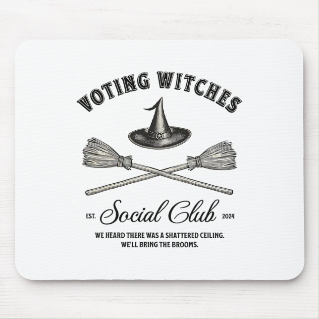 Halloween Witchy Voting Witches för Kamala Feminis Musmatta (Framsidan)