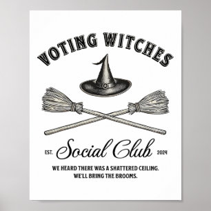 Halloween Witchy Voting Witches för Kamala Feminis Poster