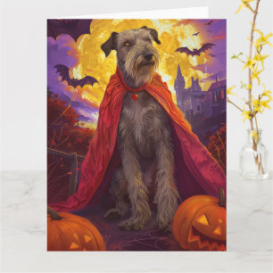 Halloween Wolfhound Vampire Pumpkins Scary Kort