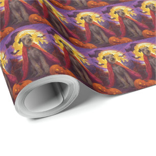 Halloween Wolfhound Vampire Pumpkins Scary Presentpapper
