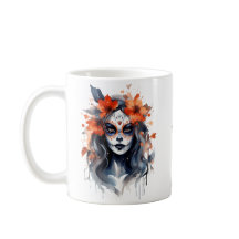 Halloween Woman Witch, Watercolor print Mugg