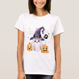 Halloween Women's Funny Ghost T Shirt