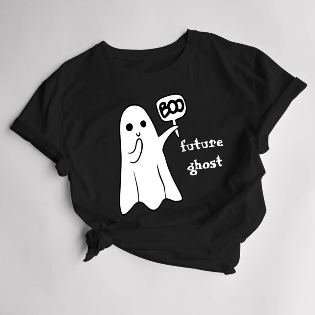 Halloween Women's Funny Ghost T Shirt (Skapare uppladdad)