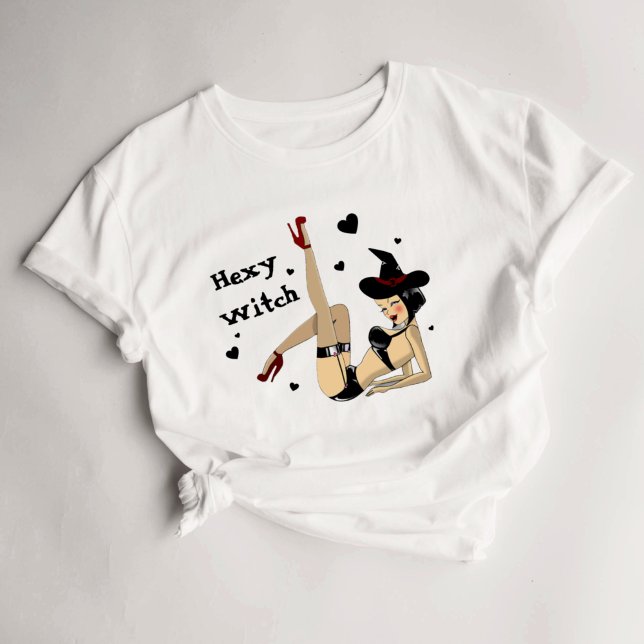 Halloween Women's Sexy Witch T-Shirt (Skapare uppladdad)