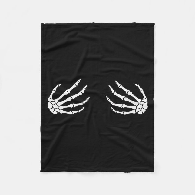 Halloween Women's Skeleton Hand  Fleecefilt (Framsidan)