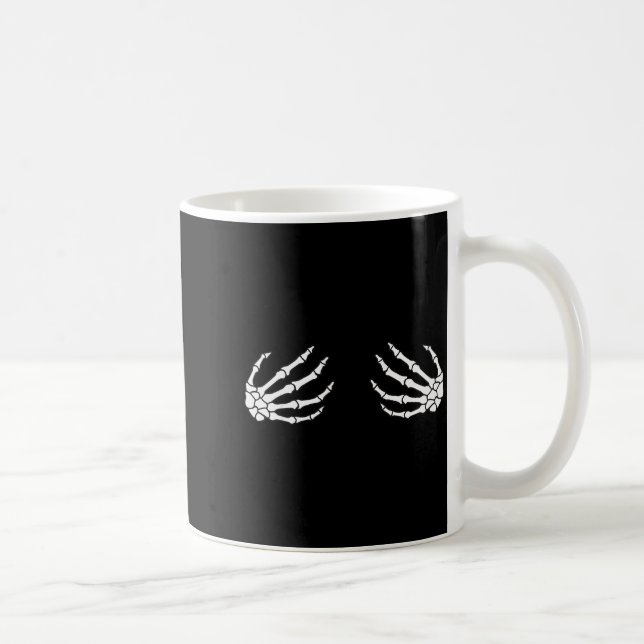 Halloween Women's Skeleton Hand  Kaffemugg (Höger)